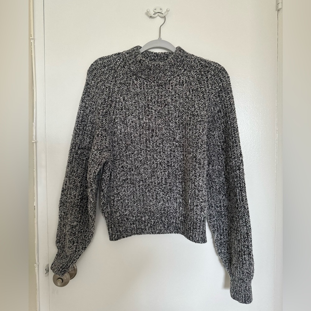 Gray-Black Pullover Sweater